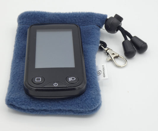 E-Bike Hülle S Display Jeansblau Fleece DLX