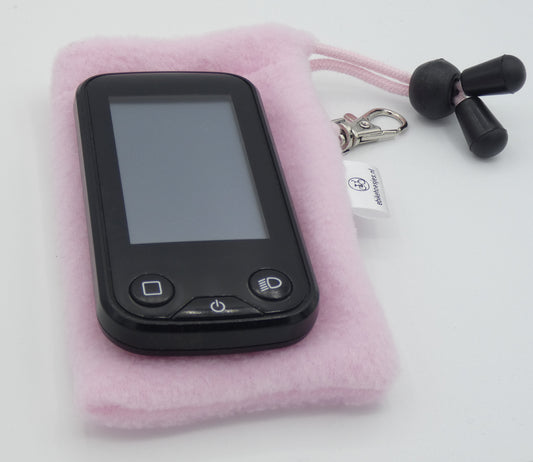 Ebike-Hülle S Display Hellrosa Fleece DLX