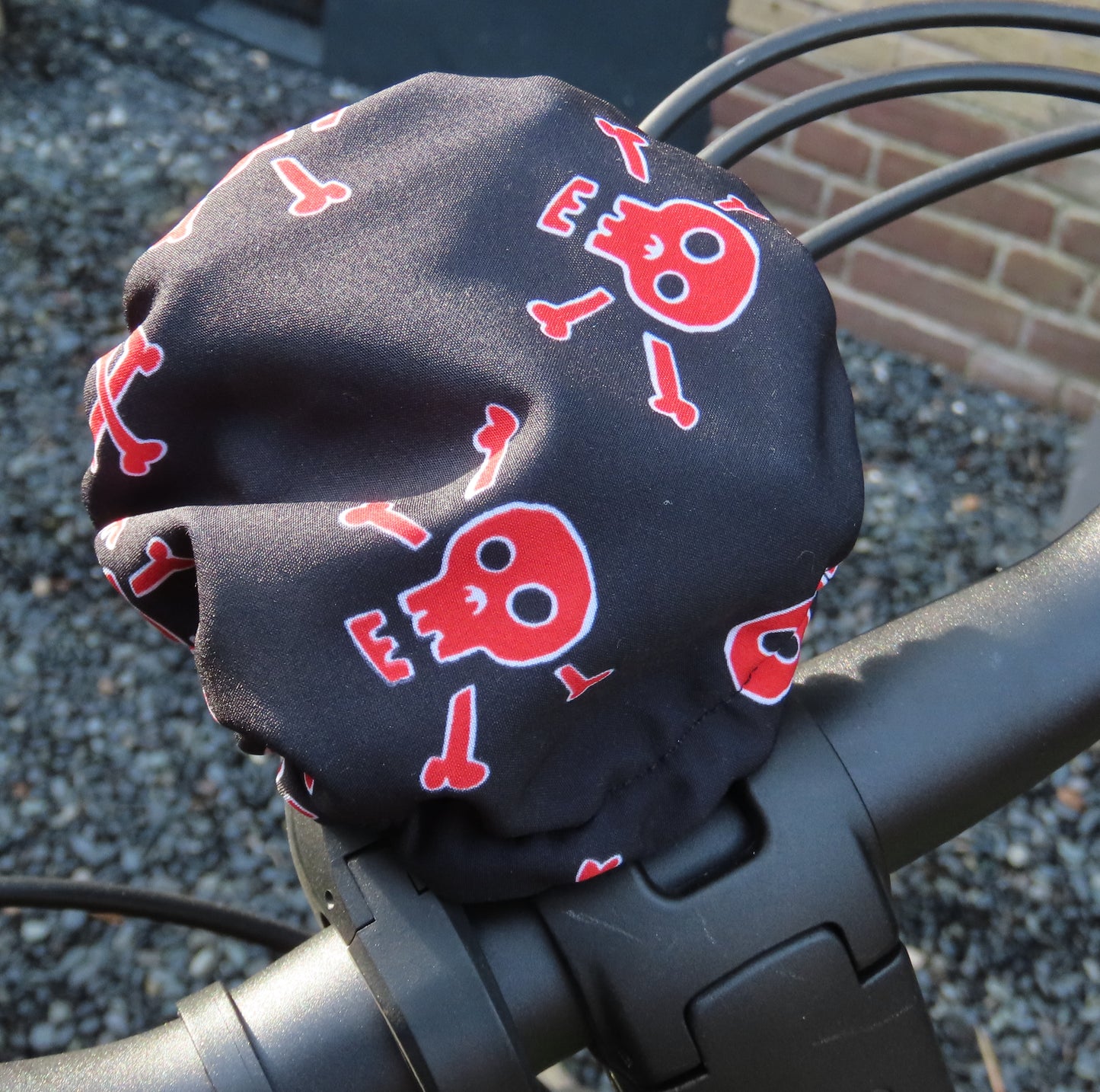 E-Bike-Displayhülle, fest, Totenkopf, Softshell
