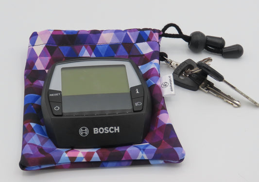E-Bike Hülle L Display Dreieck auf Lila Softshell DLX