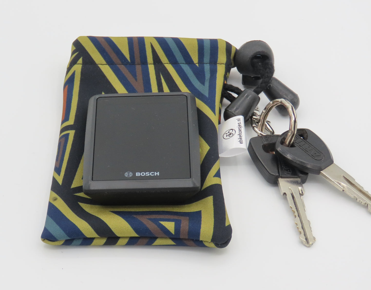 E-Bike Hülle M Display Dreieck auf Grün Softshell DLX