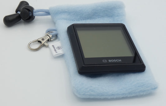 E-Bike Hülle für M-Display Hellblau Fleece DLX