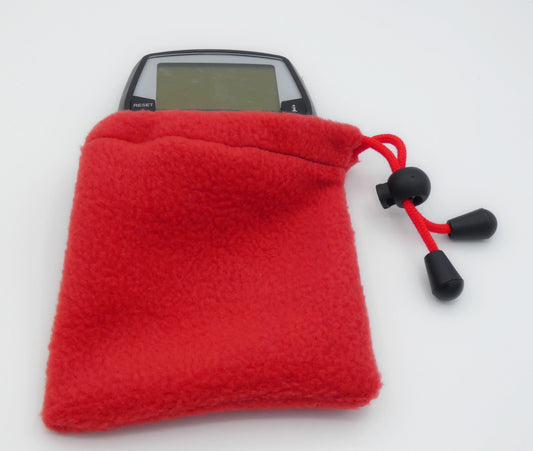E-Bike-Hülle L Display Rot Fleece DLX