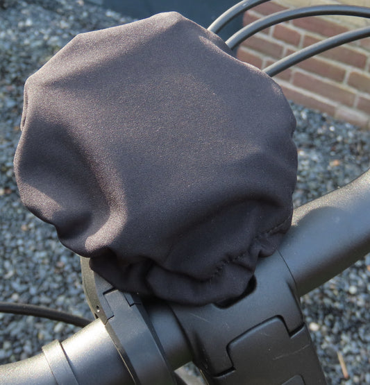 E-Bike Display Schutzhülle mit festem G, Schwarz, Softshell